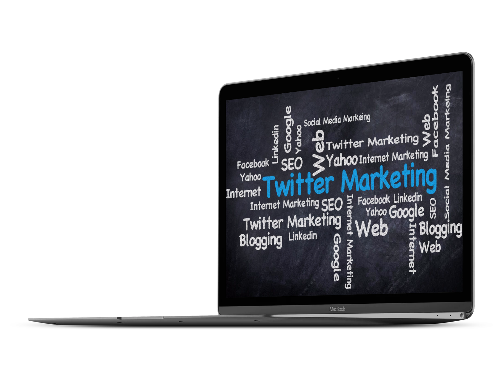 Max Media Group | Social Media Marketing Twitter Laptop Image
